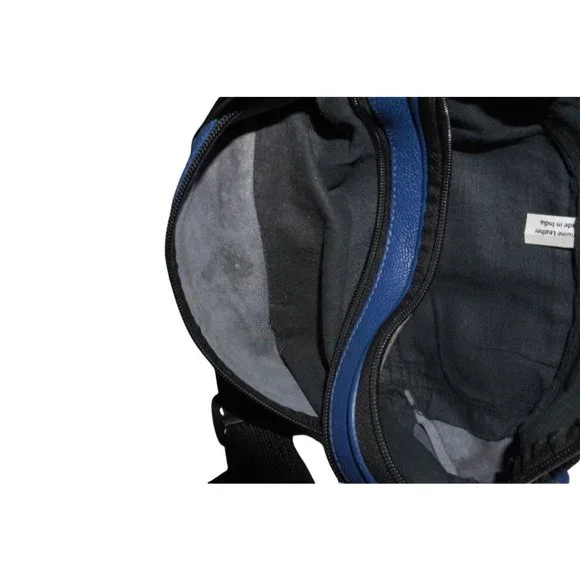 Fanny Pack, Cobalt Blue Leather, Waist Pack, Hip Purse, Retro Accessories Unisex - Picture 8 of 10